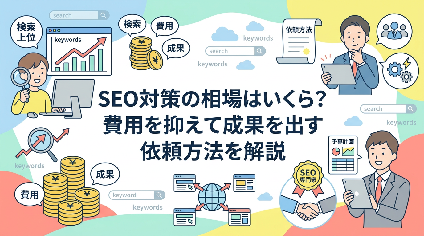 SEO対策の相場はいくら？費用を抑えて成果を出す依頼方法を解説