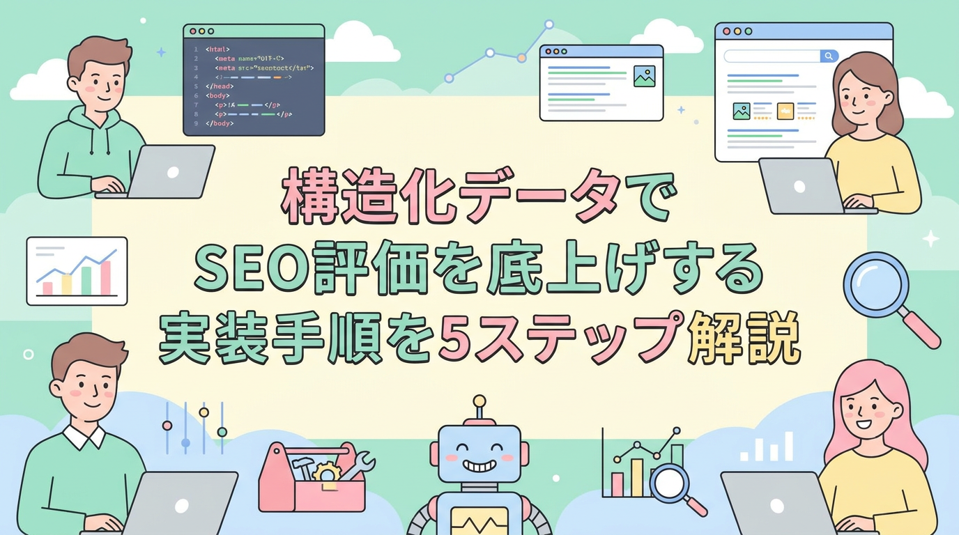 構造化データでSEO評価を底上げする実装手順を5ステップ解説