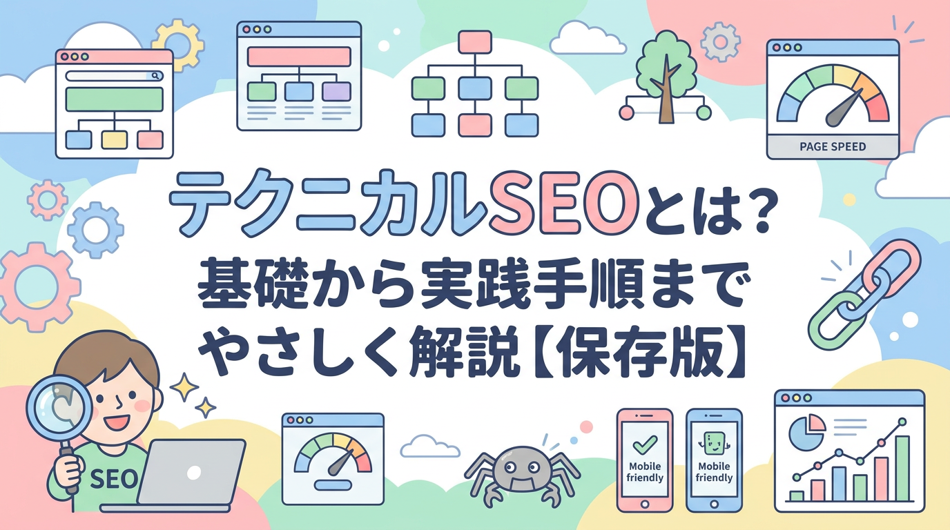テクニカルSEOとは？基礎から実践手順までやさしく解説【保存版】