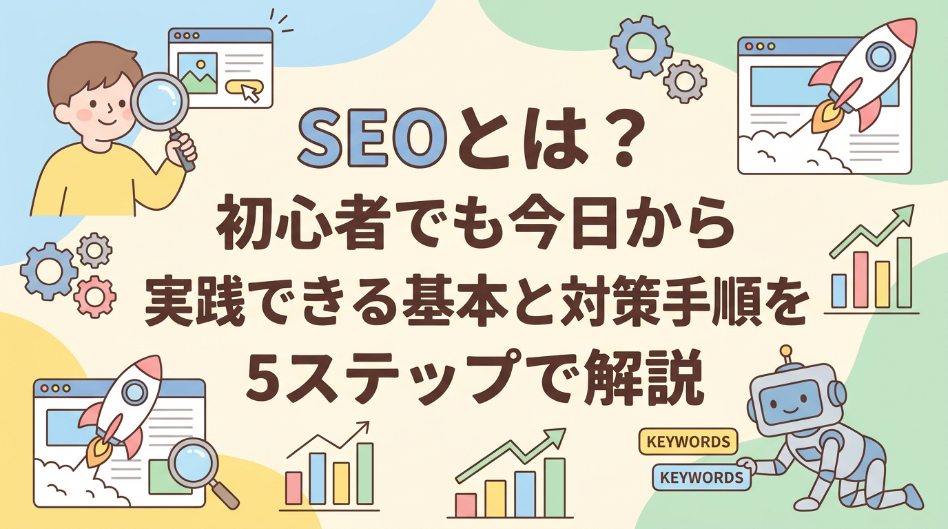 SEOとは？初心者でも今日から実践できる基本と対策手順を5ステップで解説
