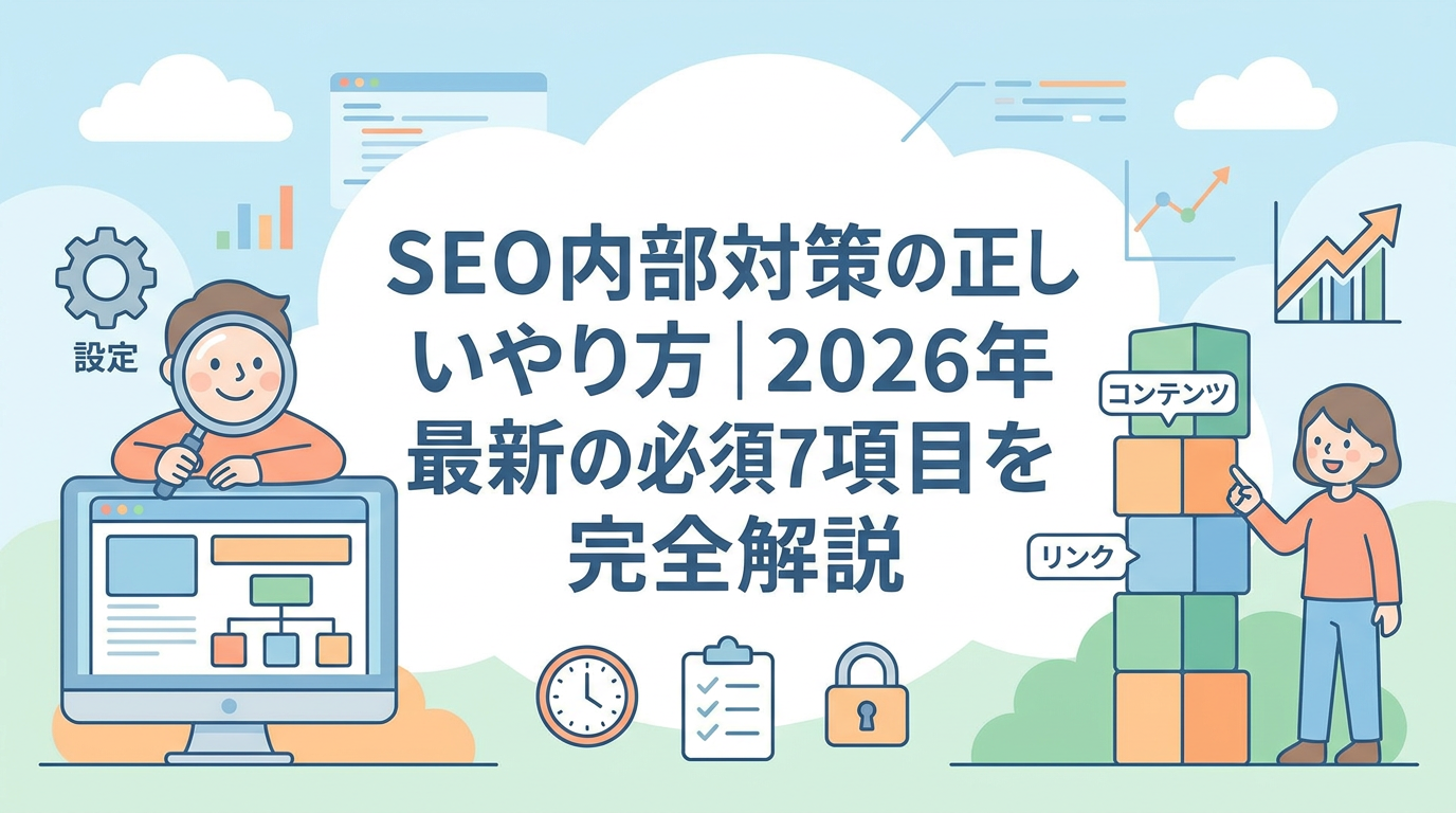 SEO内部対策の正しいやり方｜2026年最新の必須7項目を完全解説