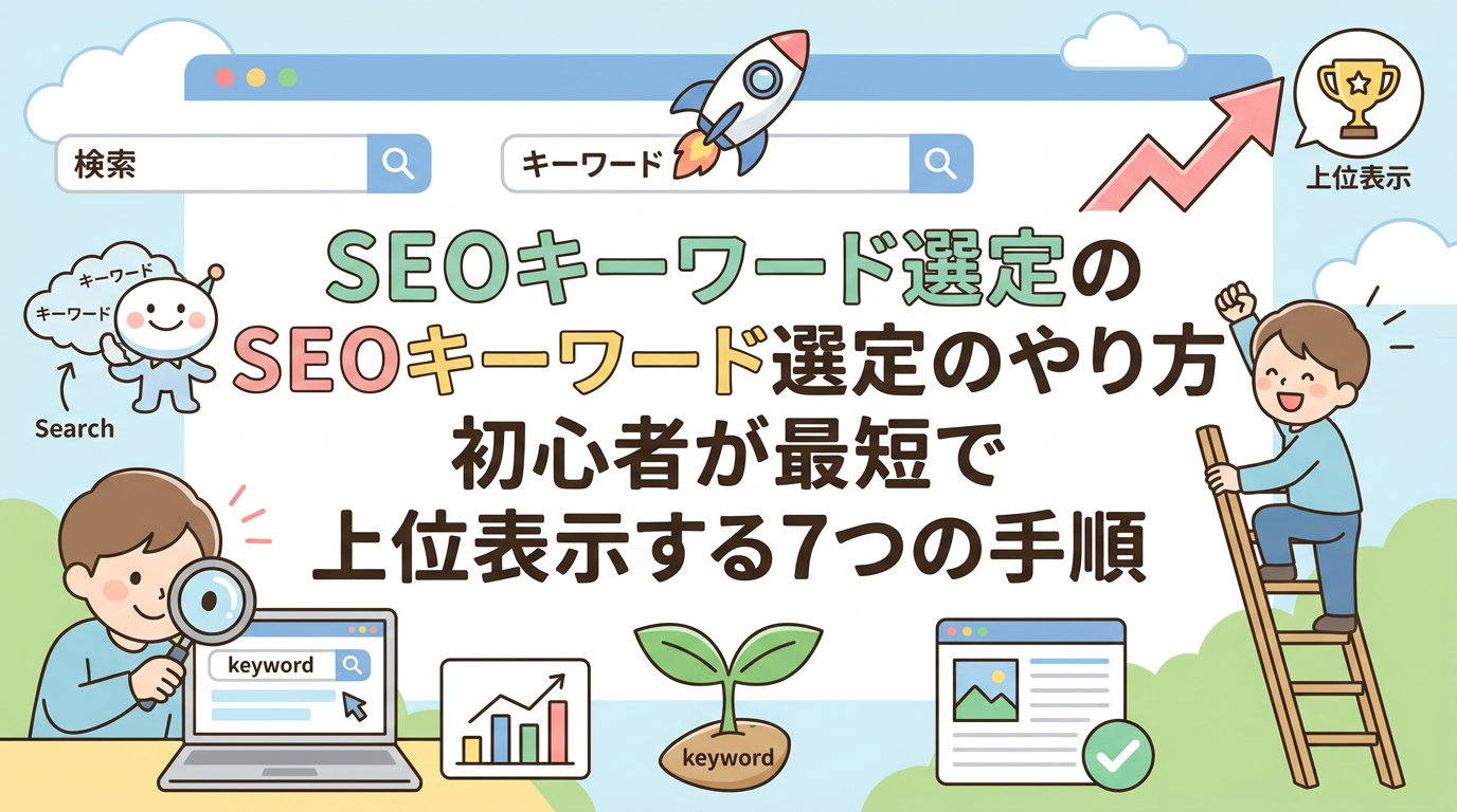 SEOキーワード選定のやり方｜初心者が最短で上位表示する7つの手順
