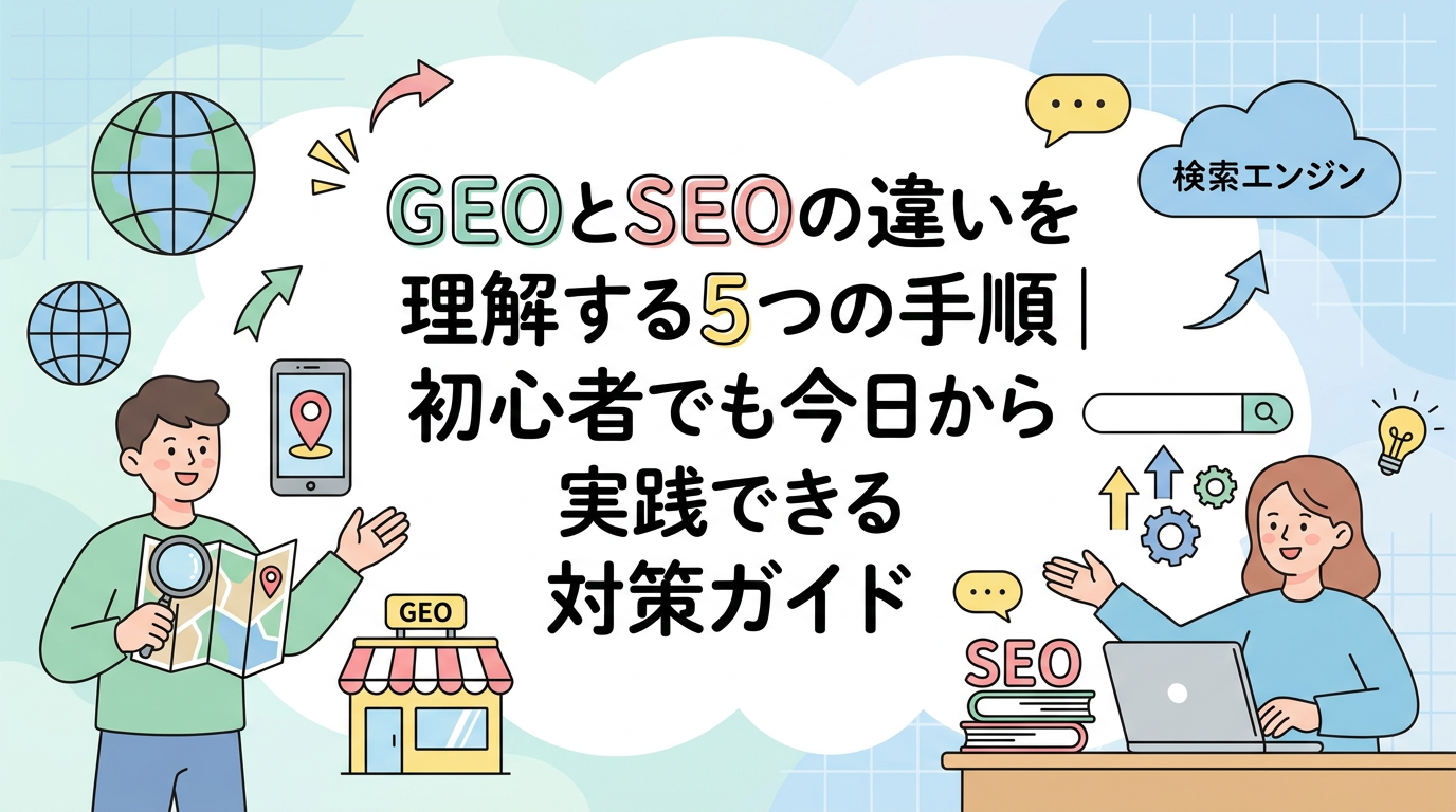 GEOとSEOの違いを理解する5つの手順｜初心者でも今日から実践できる対策ガイド