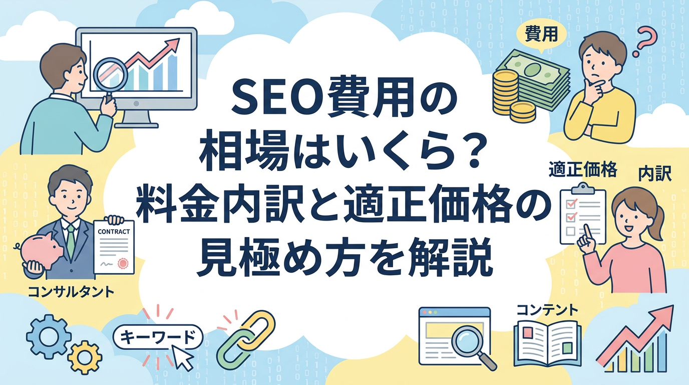 SEO費用の相場はいくら？料金内訳と適正価格の見極め方を解説