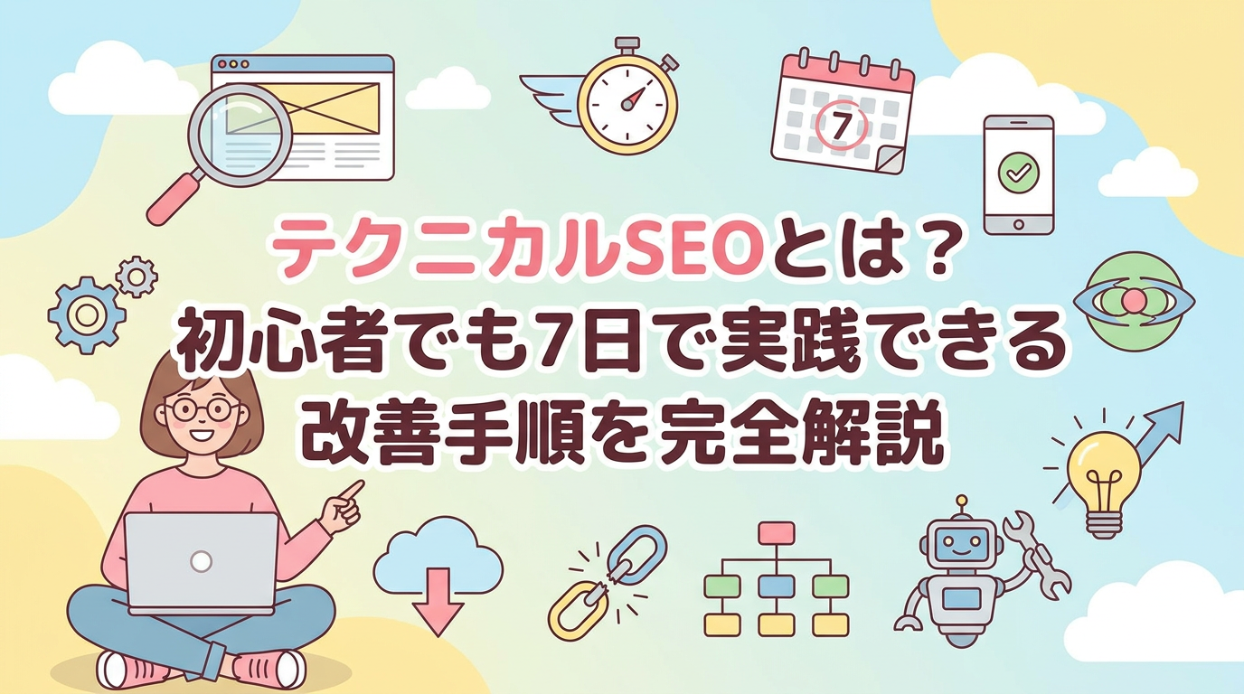 テクニカルSEOとは？初心者でも7日で実践できる改善手順を完全解説