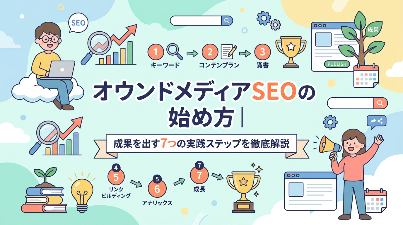 オウンドメディアSEOの始め方｜成果を出す7つの実践ステップを徹底解説
