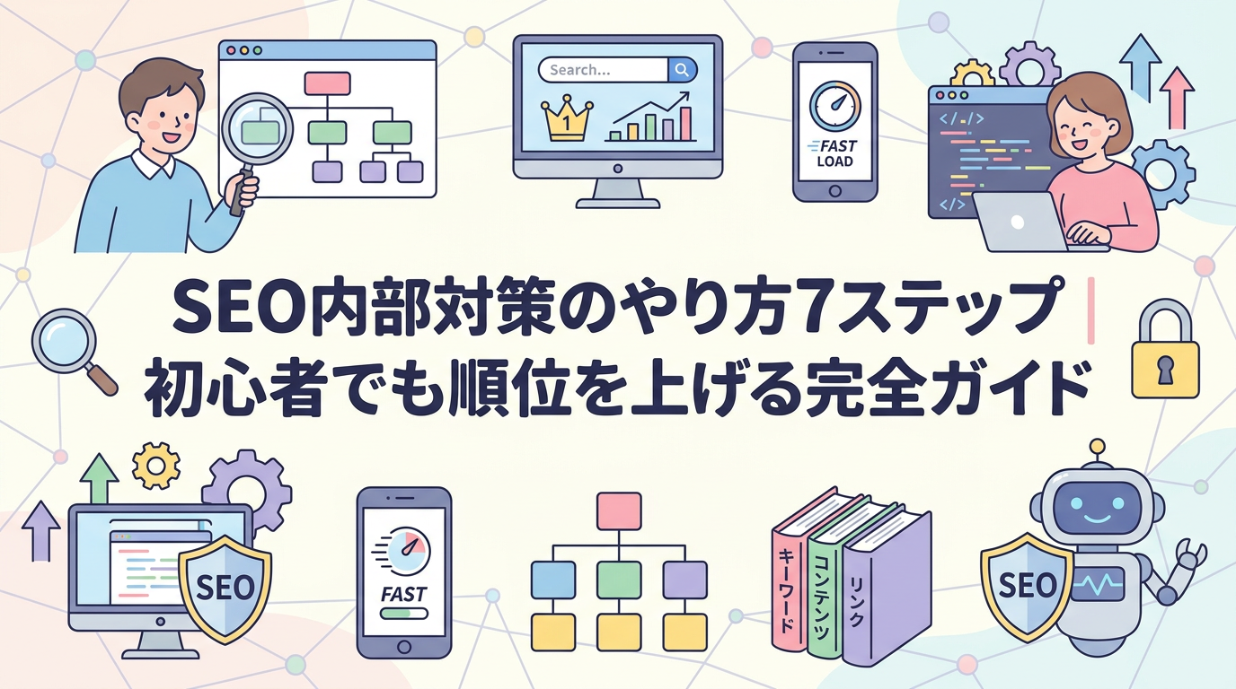 SEO内部対策のやり方7ステップ｜初心者でも順位を上げる完全ガイド