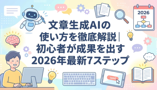 文章生成AIの使い方を徹底解説｜初心者が成果を出す2026年最新7ステップ