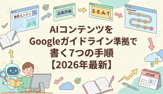 AIコンテンツをGoogleガイドライン準拠で書く7つの手順【2026年最新】