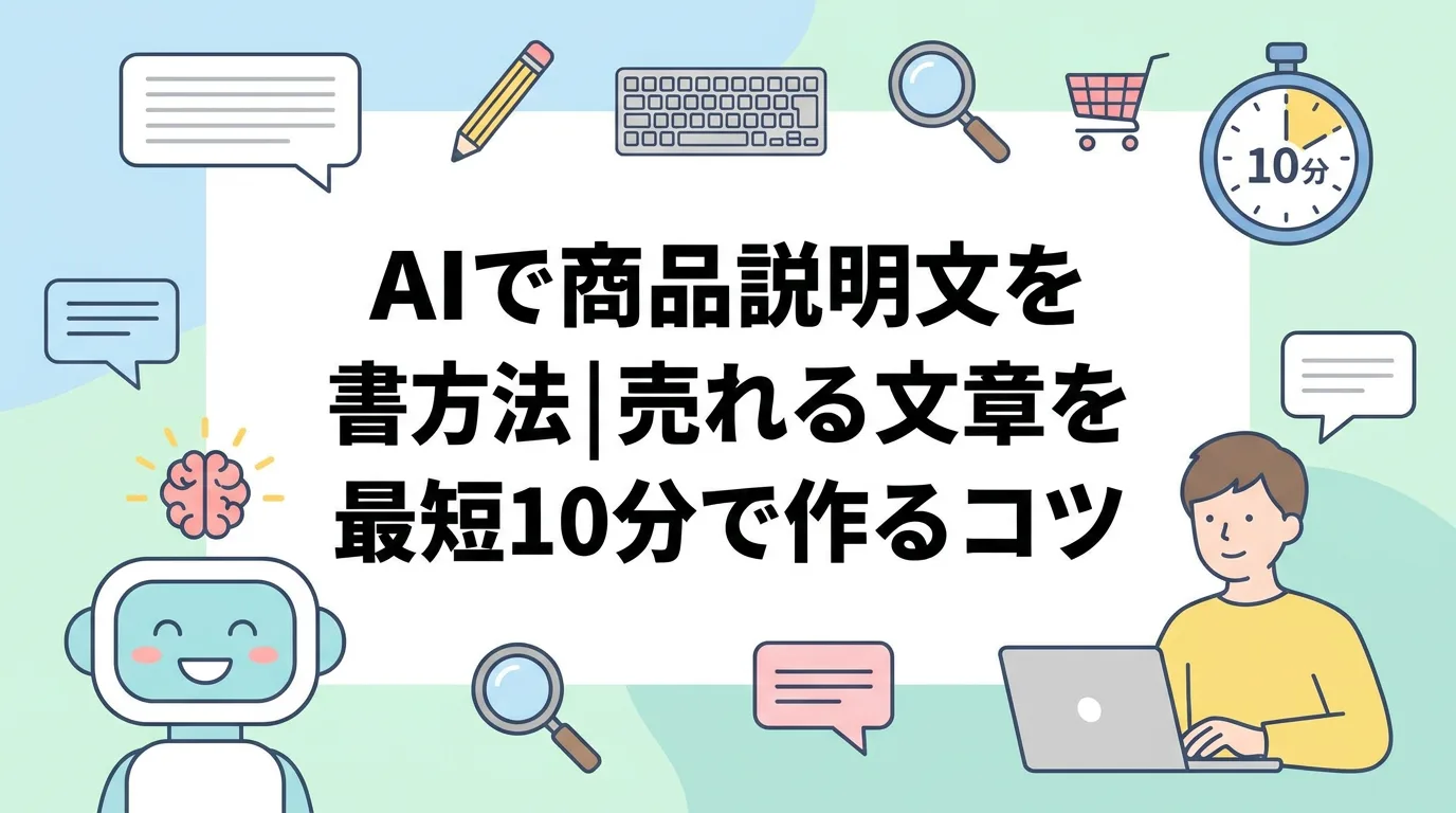 AIで商品説明文を書く方法｜売れる文章を最短10分で作るコツ