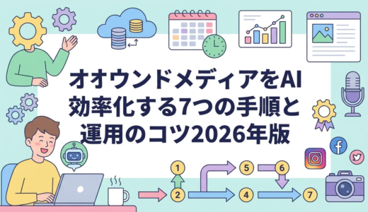 オウンドメディアをAIで効率化する7つの手順と運用のコツ2026年版
