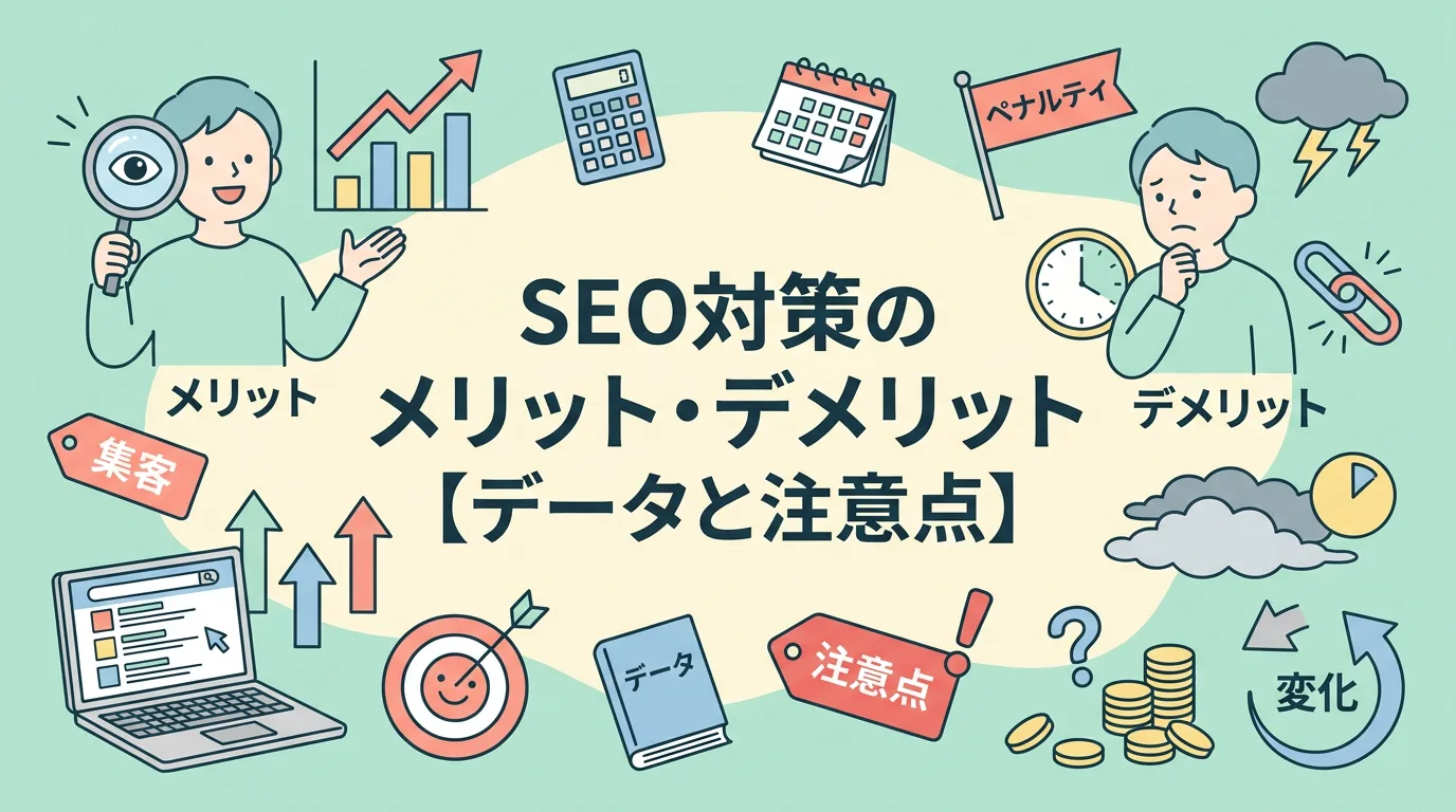 SEO対策のメリット・デメリット【データと注意点】