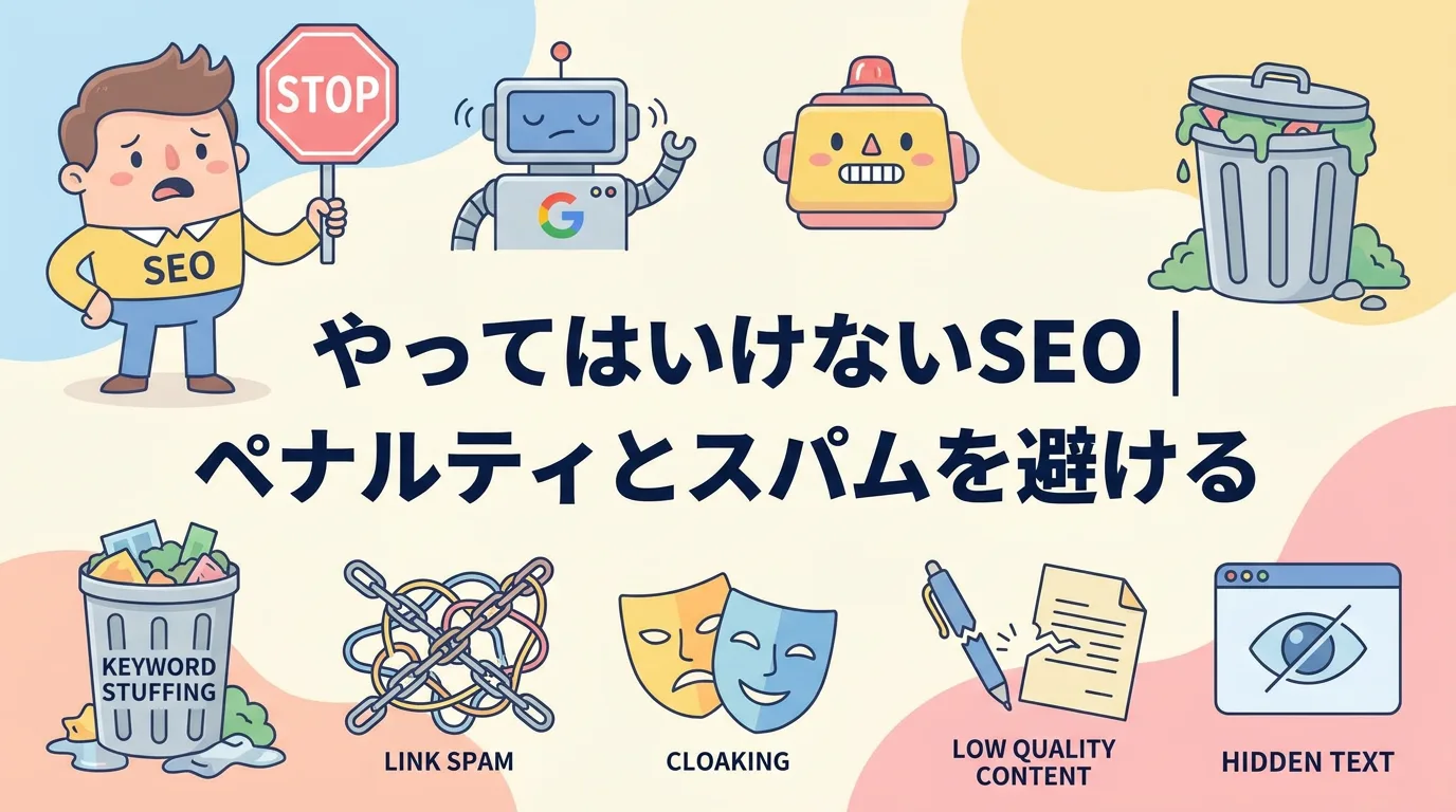 やってはいけないSEO|ペナルティとスパムを避ける