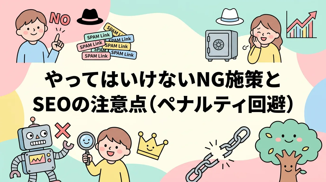 やってはいけないNG施策とSEOの注意点(ペナルティ回避)