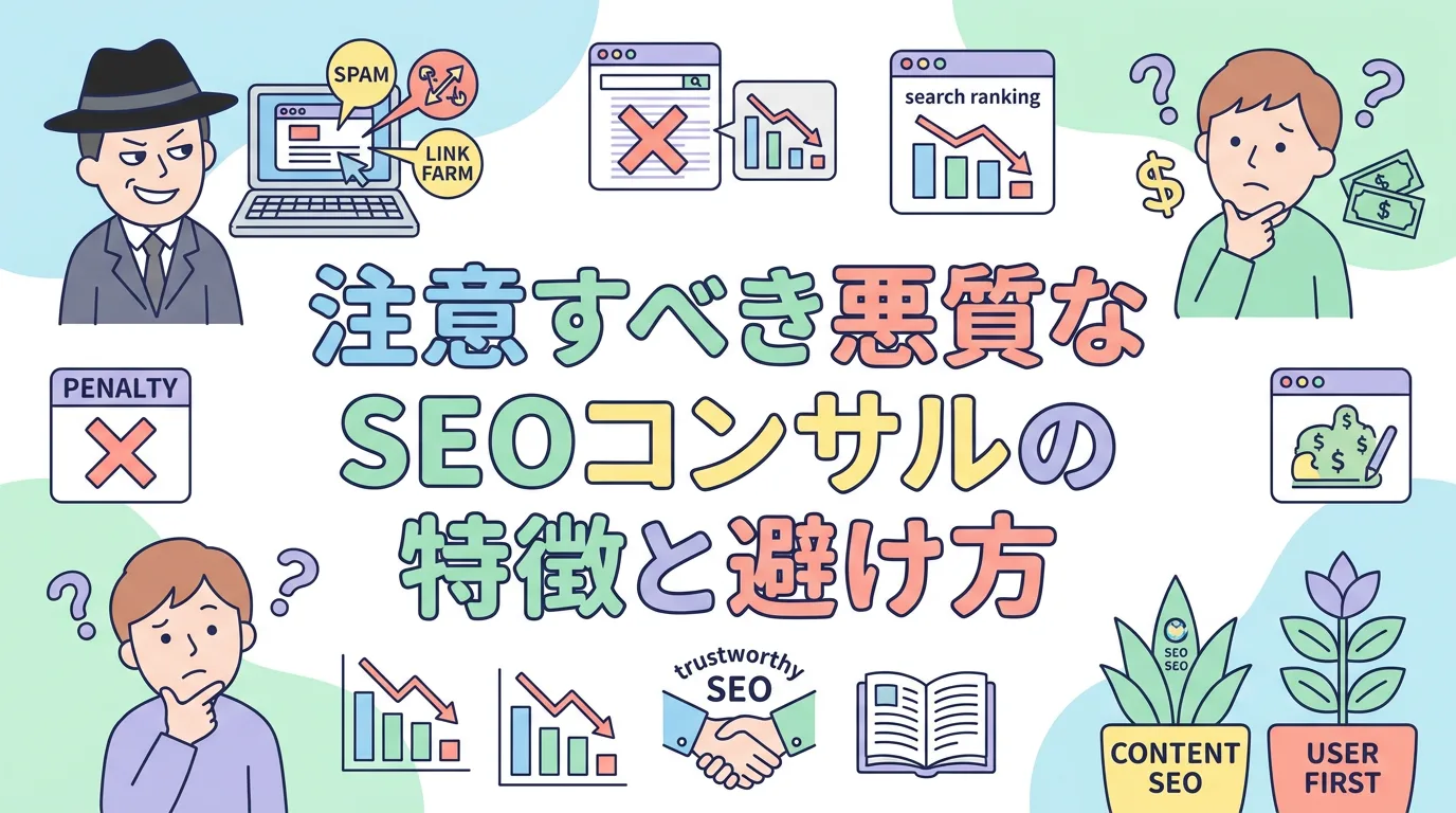 注意すべき悪質なSEOコンサルの特徴と避け方