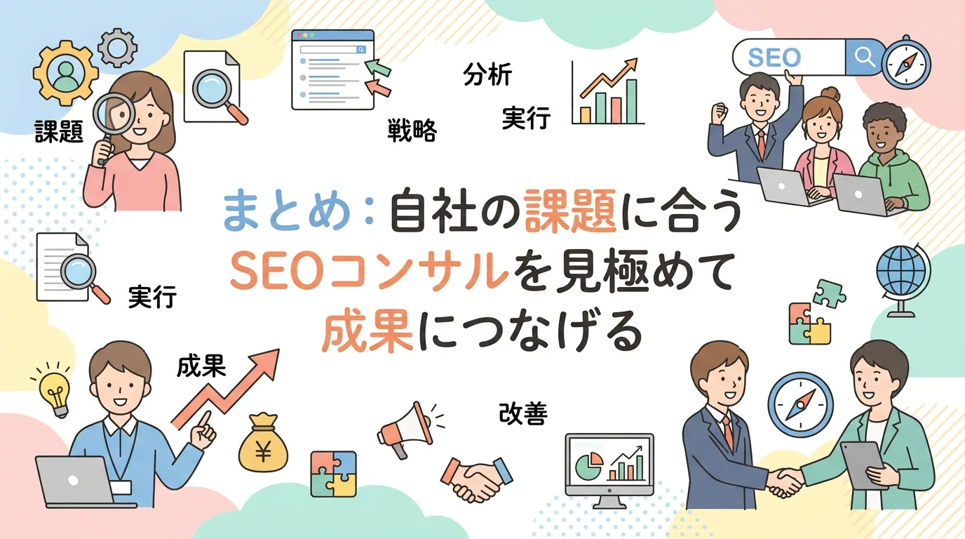 まとめ:自社の課題に合うSEOコンサルを見極めて成果につなげる