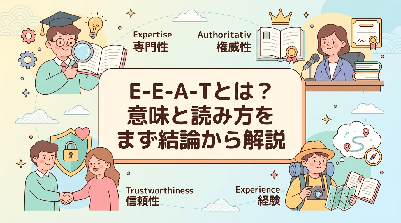 E-E-A-Tとは?意味と読み方をまず結論から解説