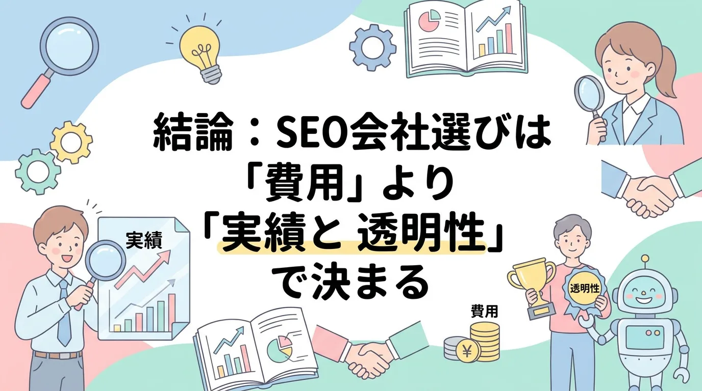 結論:SEO会社選びは「費用」より「実績と透明性」で決まる