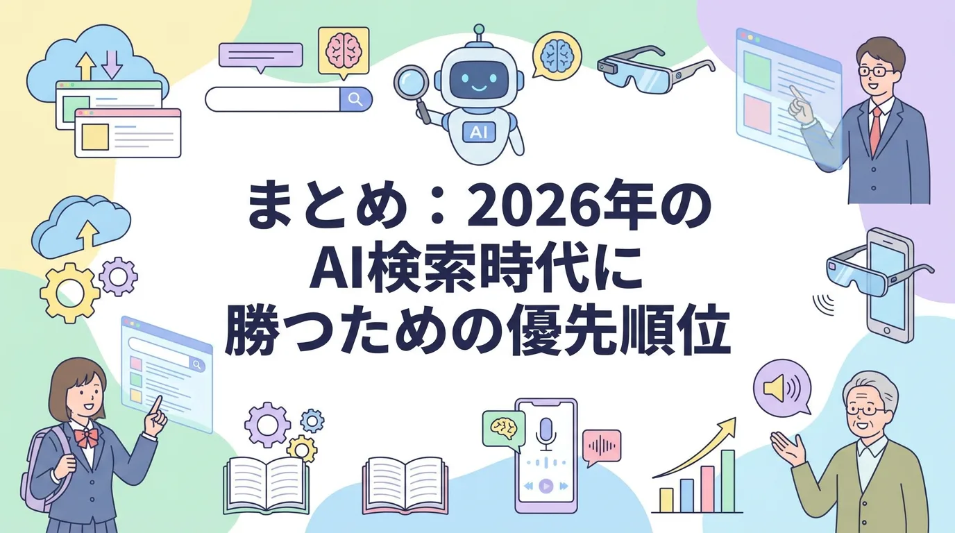 まとめ：2026年のAI検索時代に勝つための優先順位