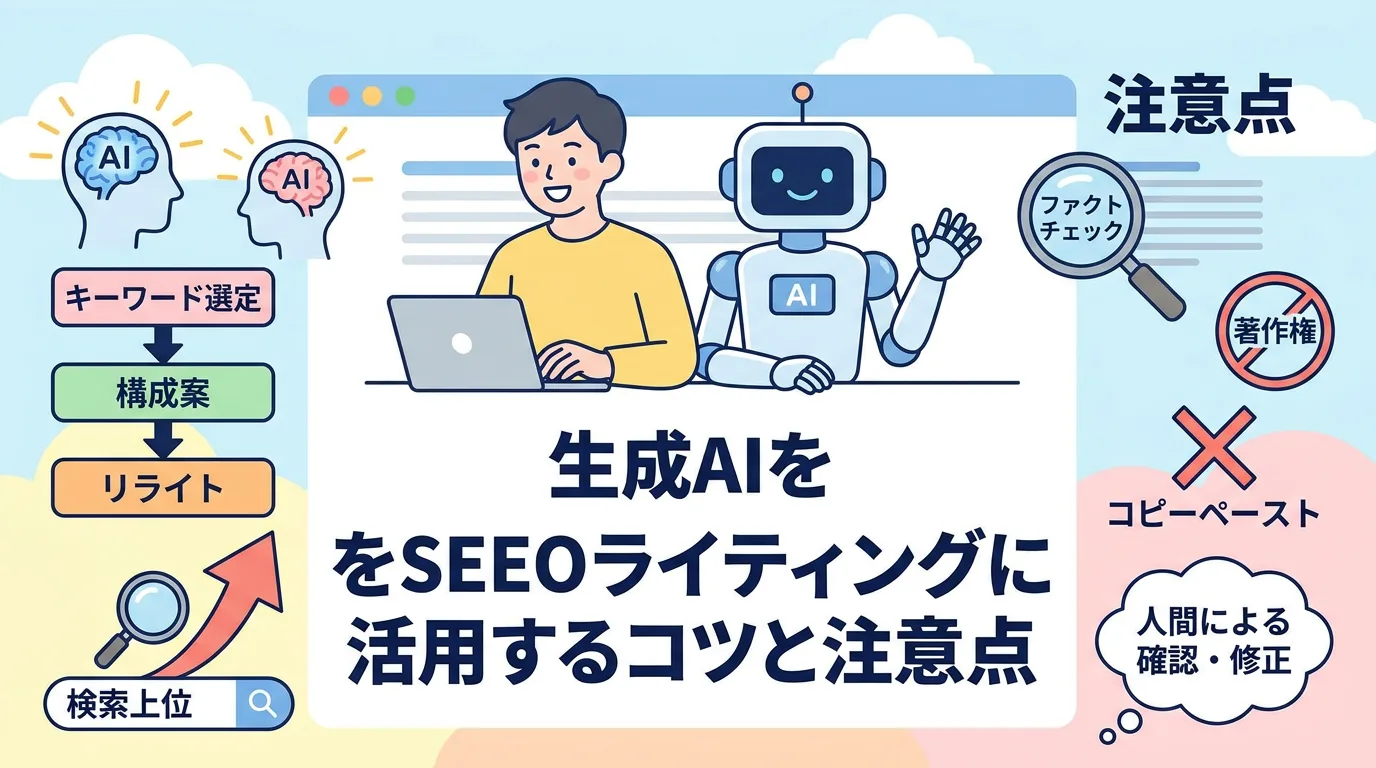 生成AIをSEOライティングに活用するコツと注意点