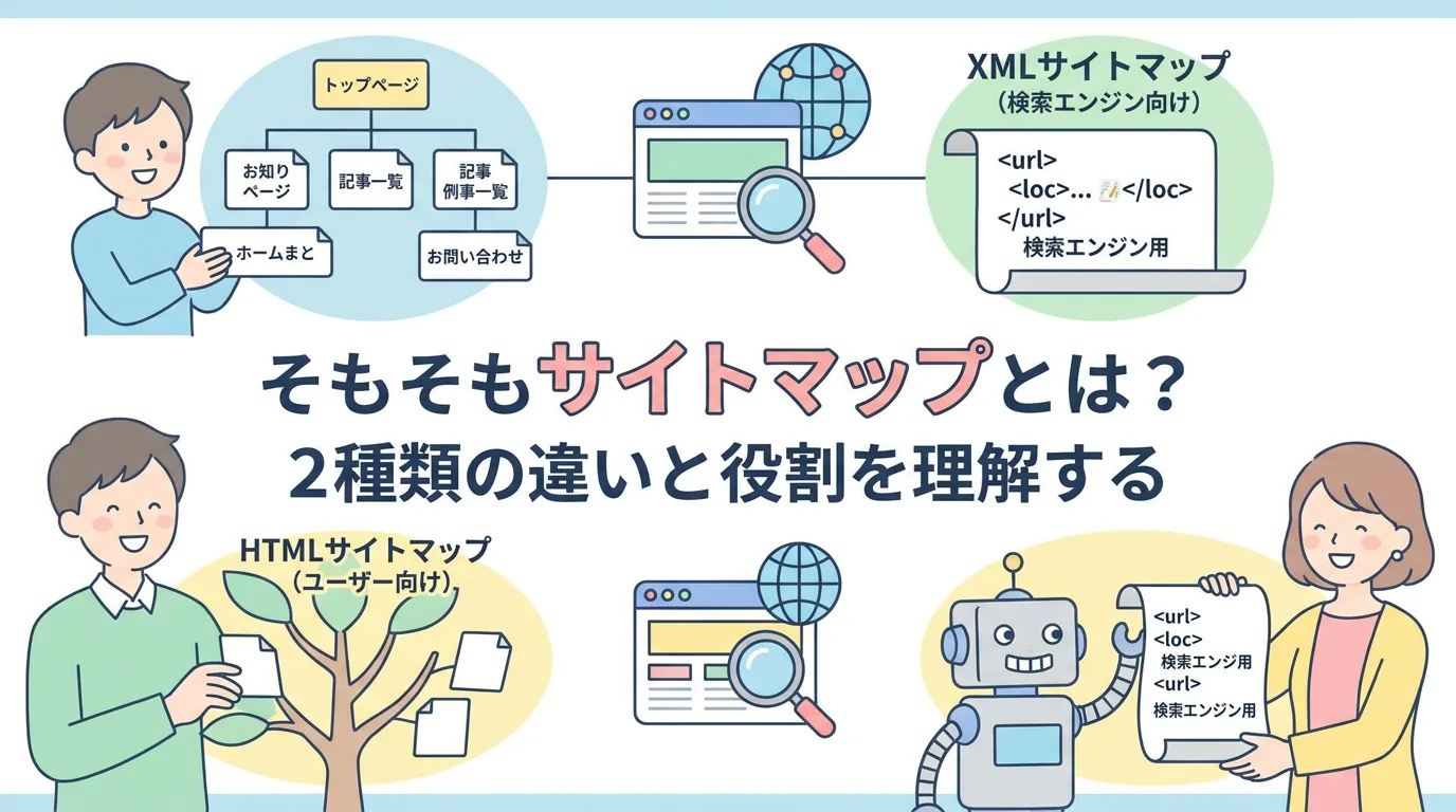 そもそもサイトマップとは？2種類の違いと役割を理解する