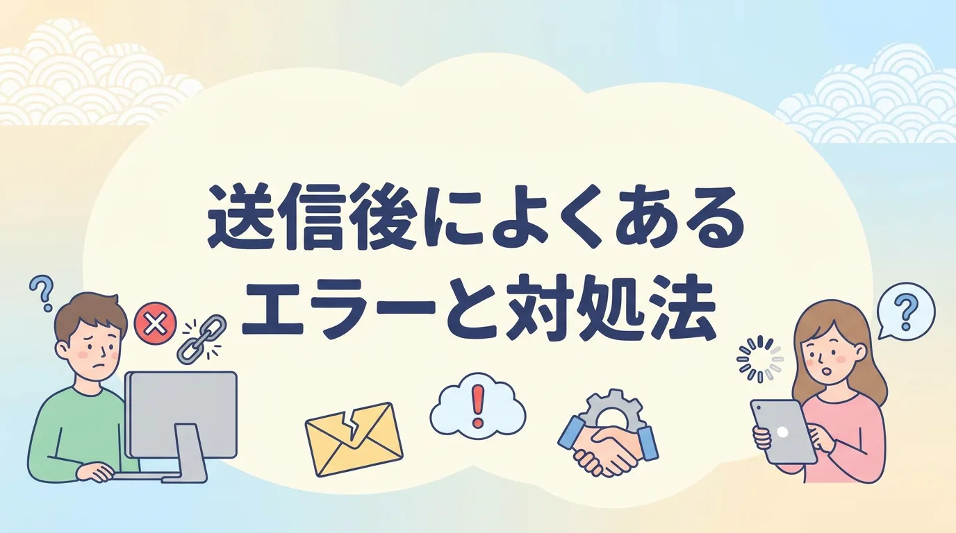 送信後によくあるエラーと対処法