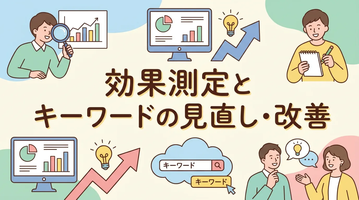 効果測定とキーワードの見直し・改善