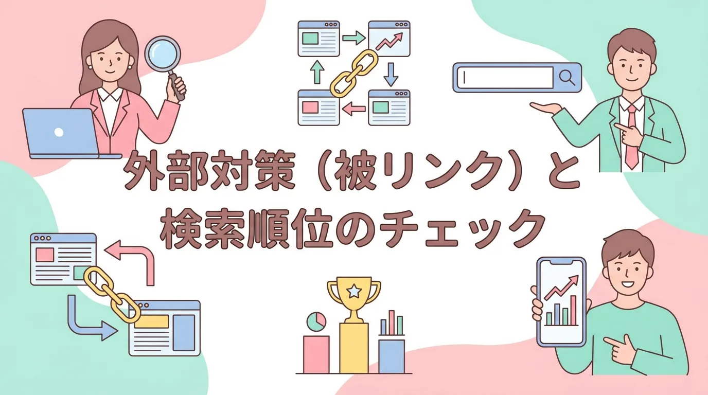 外部対策(被リンク)と検索順位のチェック