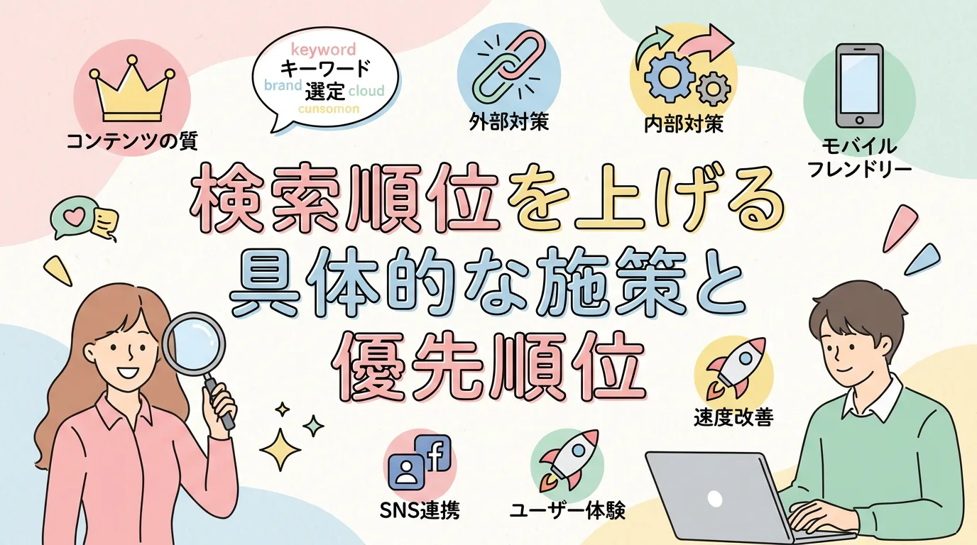 検索順位を上げる具体的な施策と優先順位