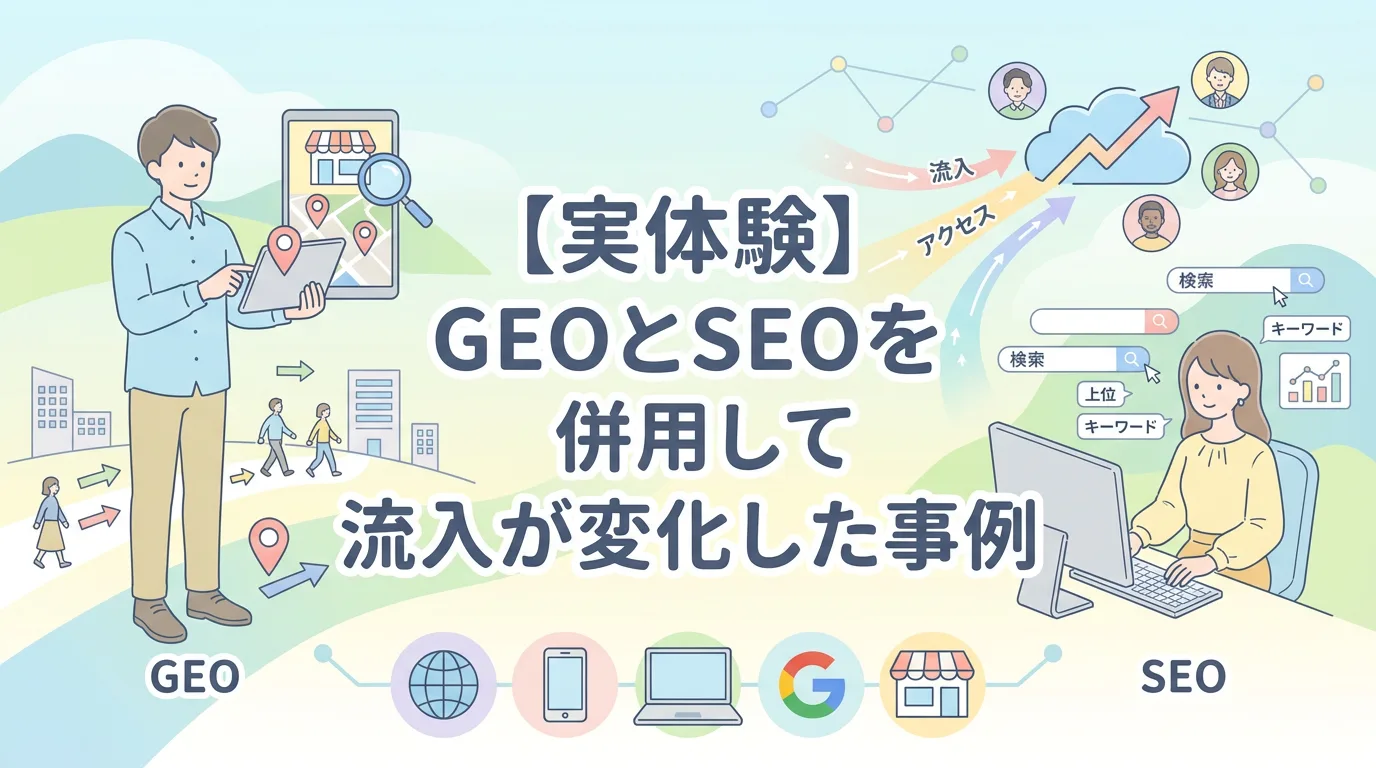 【実体験】GEOとSEOを併用して流入が変化した事例