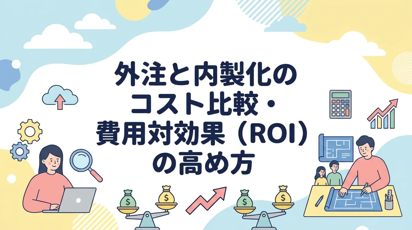 外注と内製化のコスト比較・費用対効果(ROI)の高め方