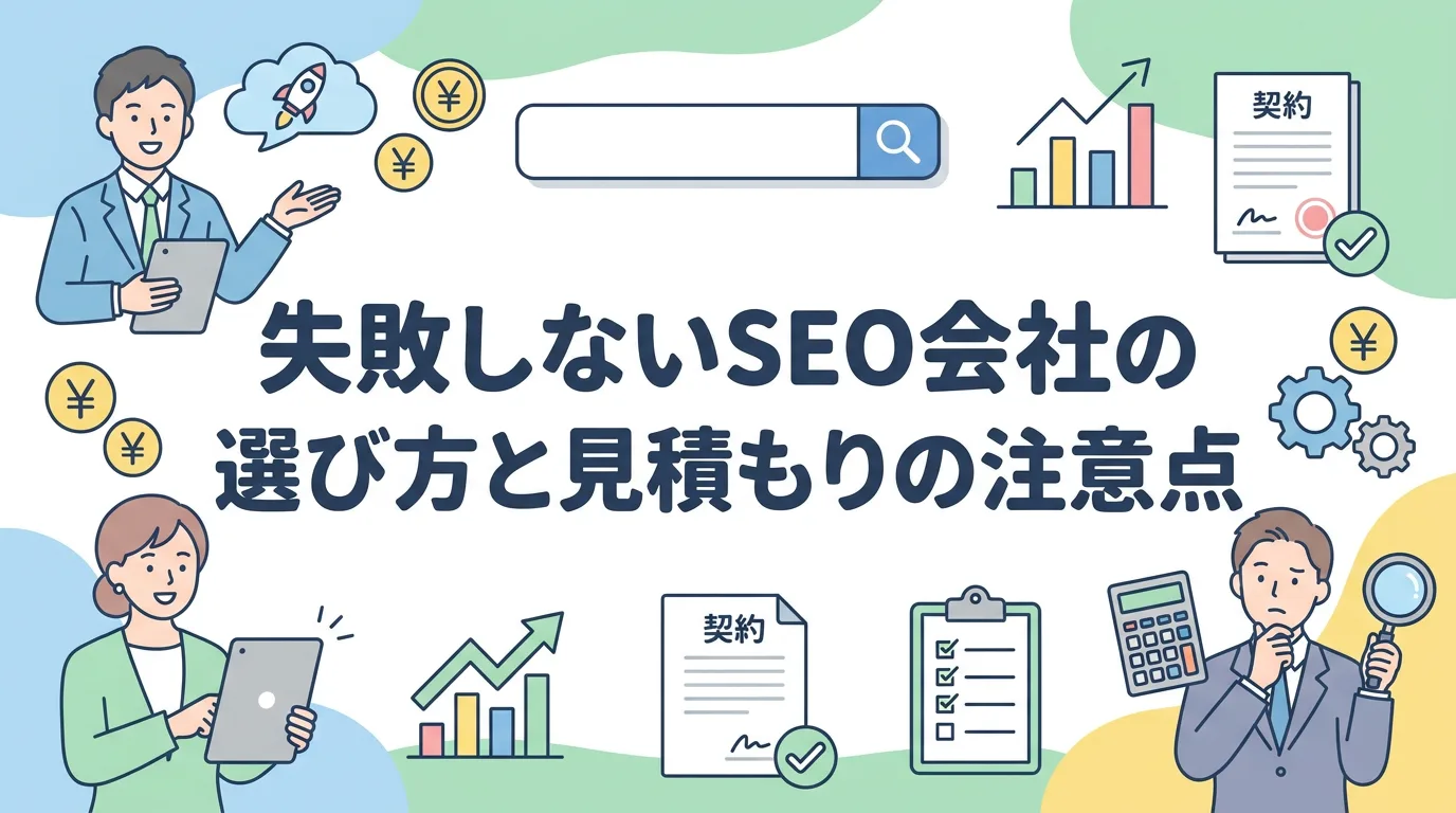 失敗しないSEO会社の選び方と見積もりの注意点