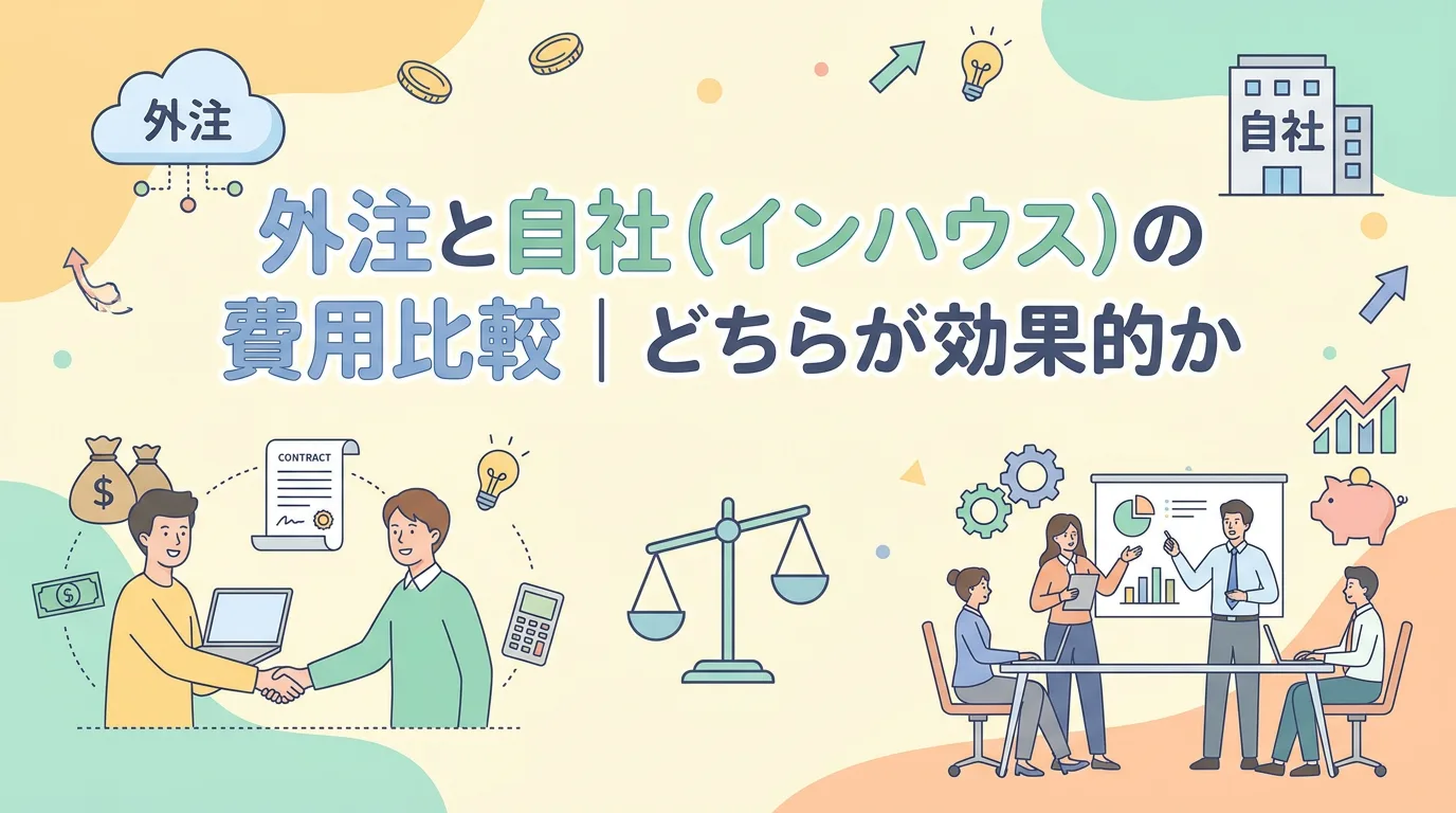 外注と自社（インハウス）の費用比較｜どちらが効果的か