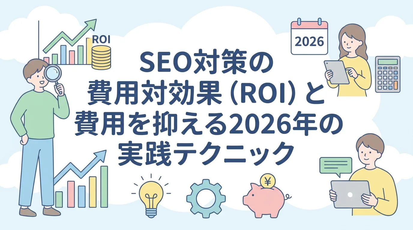 SEO対策の費用対効果（ROI）と費用を抑える2026年の実践テクニック
