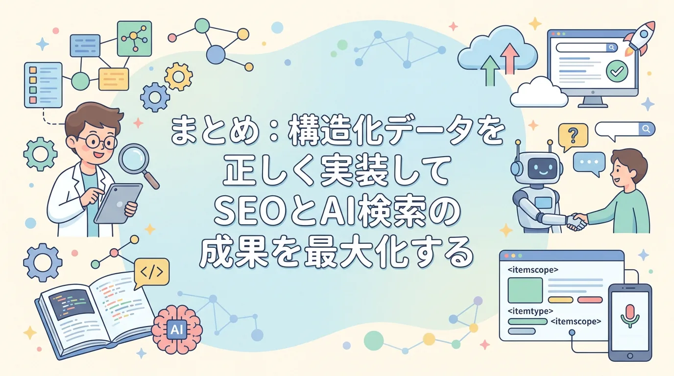 まとめ：構造化データを正しく実装してSEOとAI検索の成果を最大化する