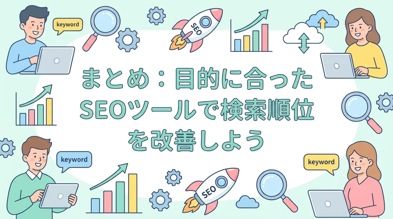 まとめ:目的に合ったSEOツールで検索順位を改善しよう