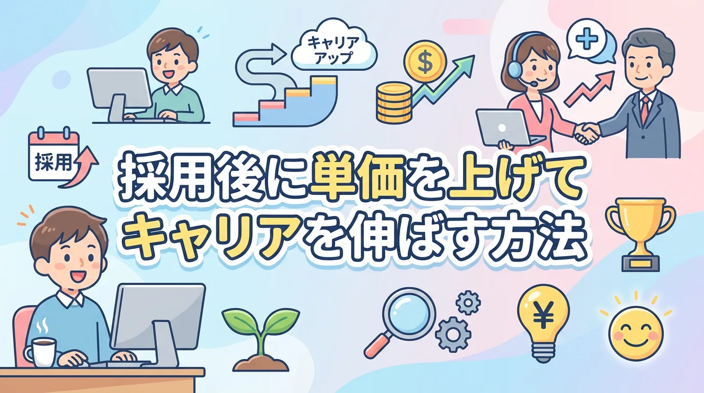 採用後に単価を上げてキャリアを伸ばす方法
