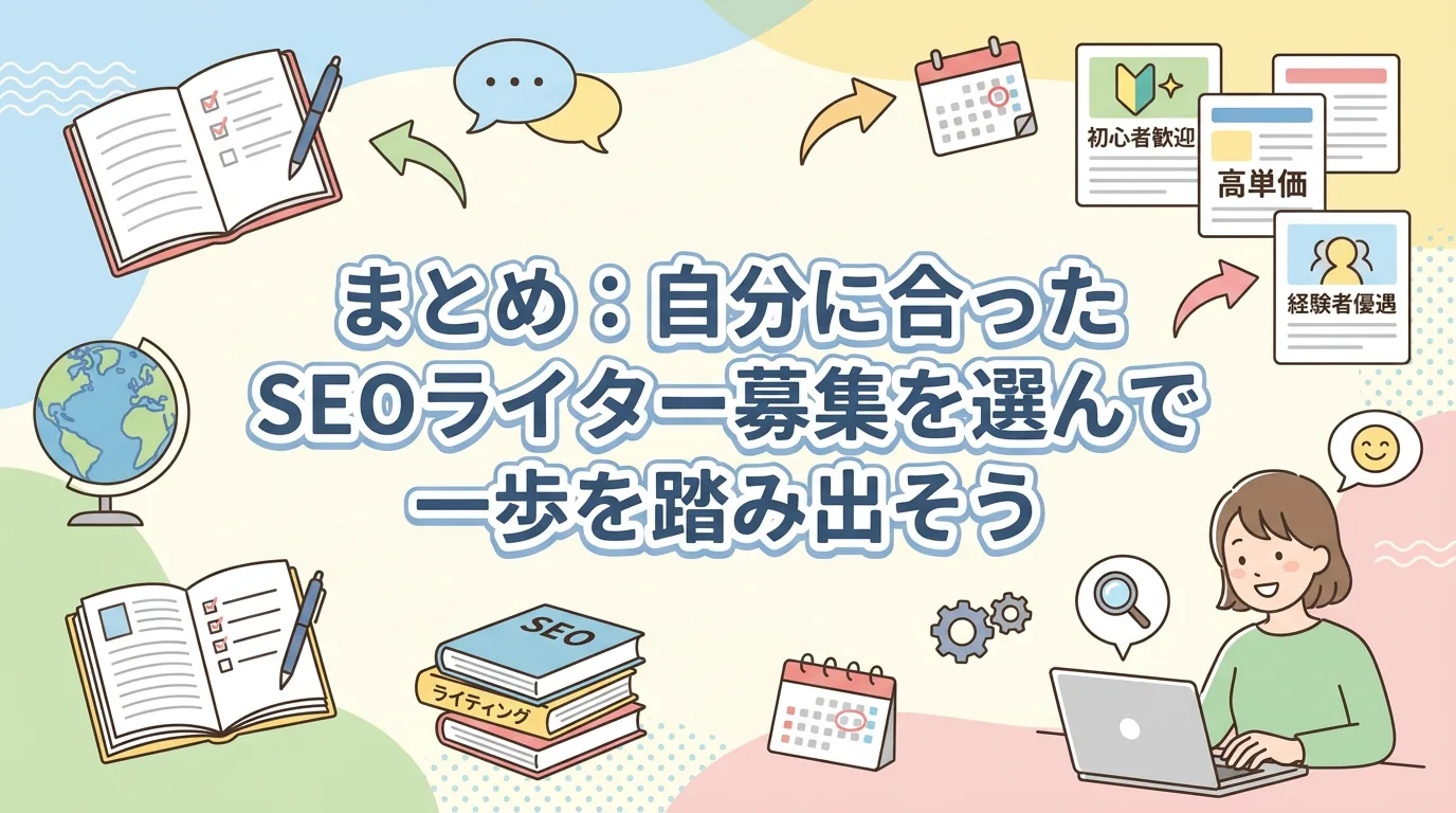 まとめ:自分に合ったSEOライター募集を選んで一歩を踏み出そう