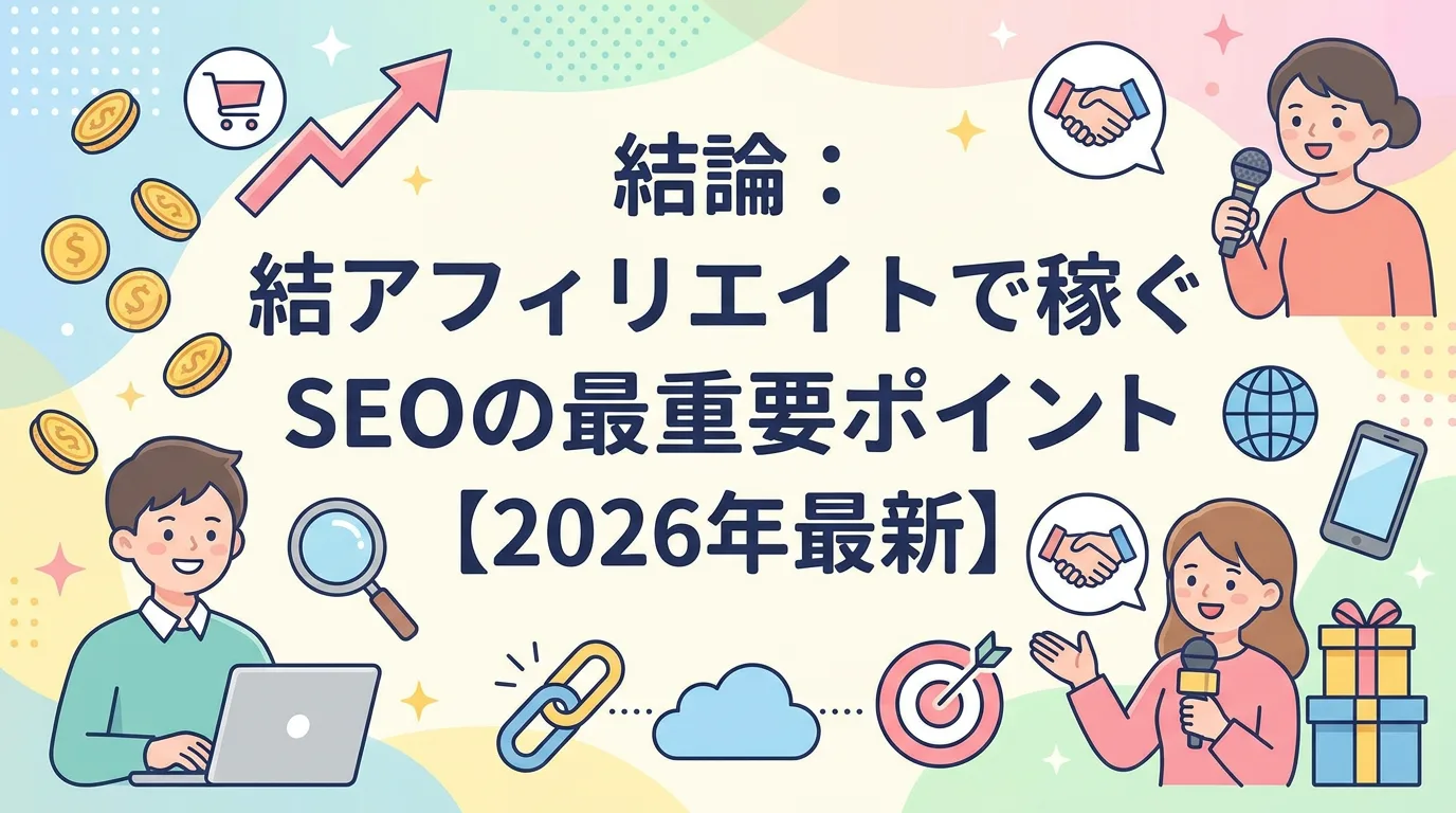 結論:アフィリエイトで稼ぐSEOの最重要ポイント【2026年最新】