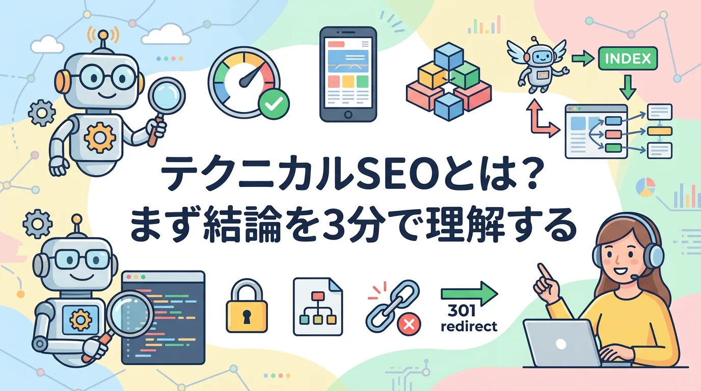 テクニカルSEOとは?まず結論を3分で理解する