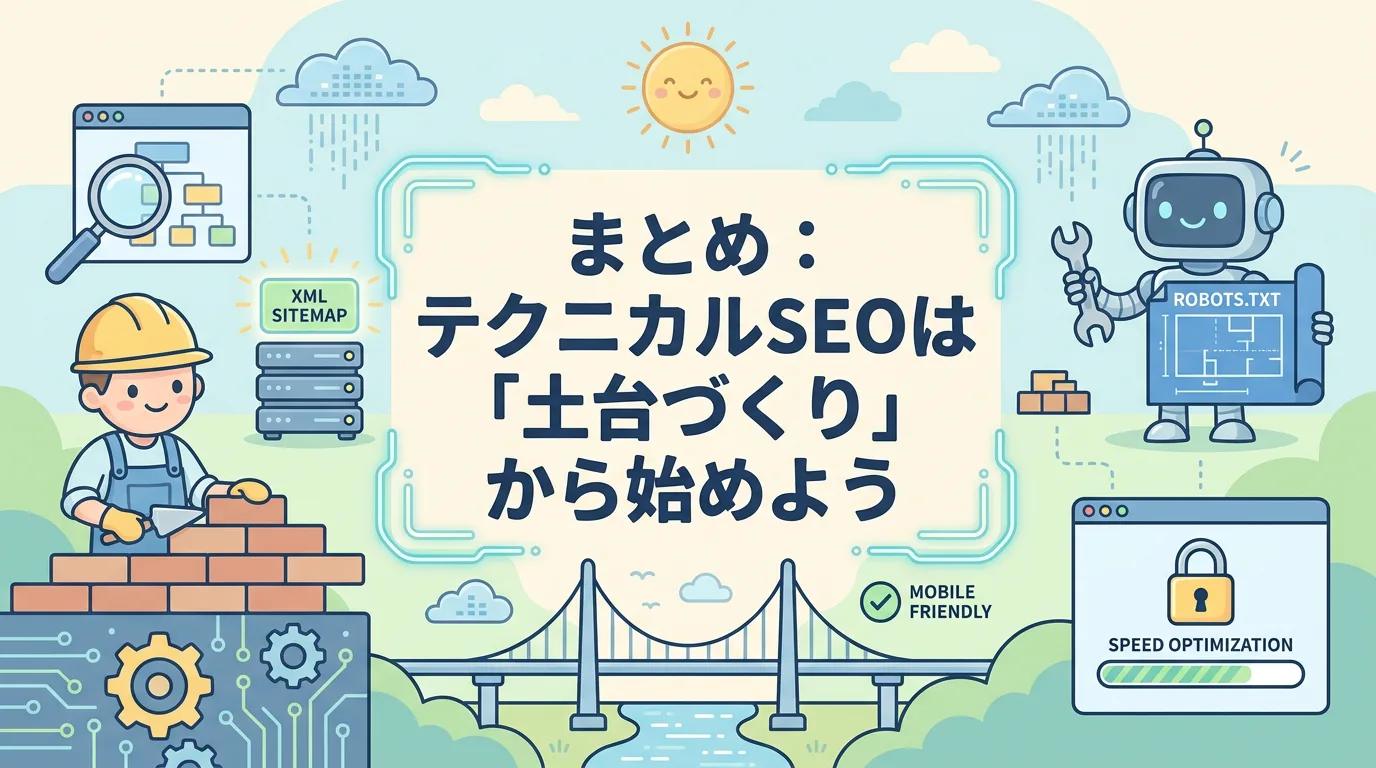 まとめ:テクニカルSEOは「土台づくり」から始めよう