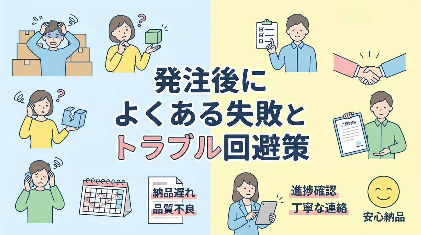 発注後によくある失敗とトラブル回避策