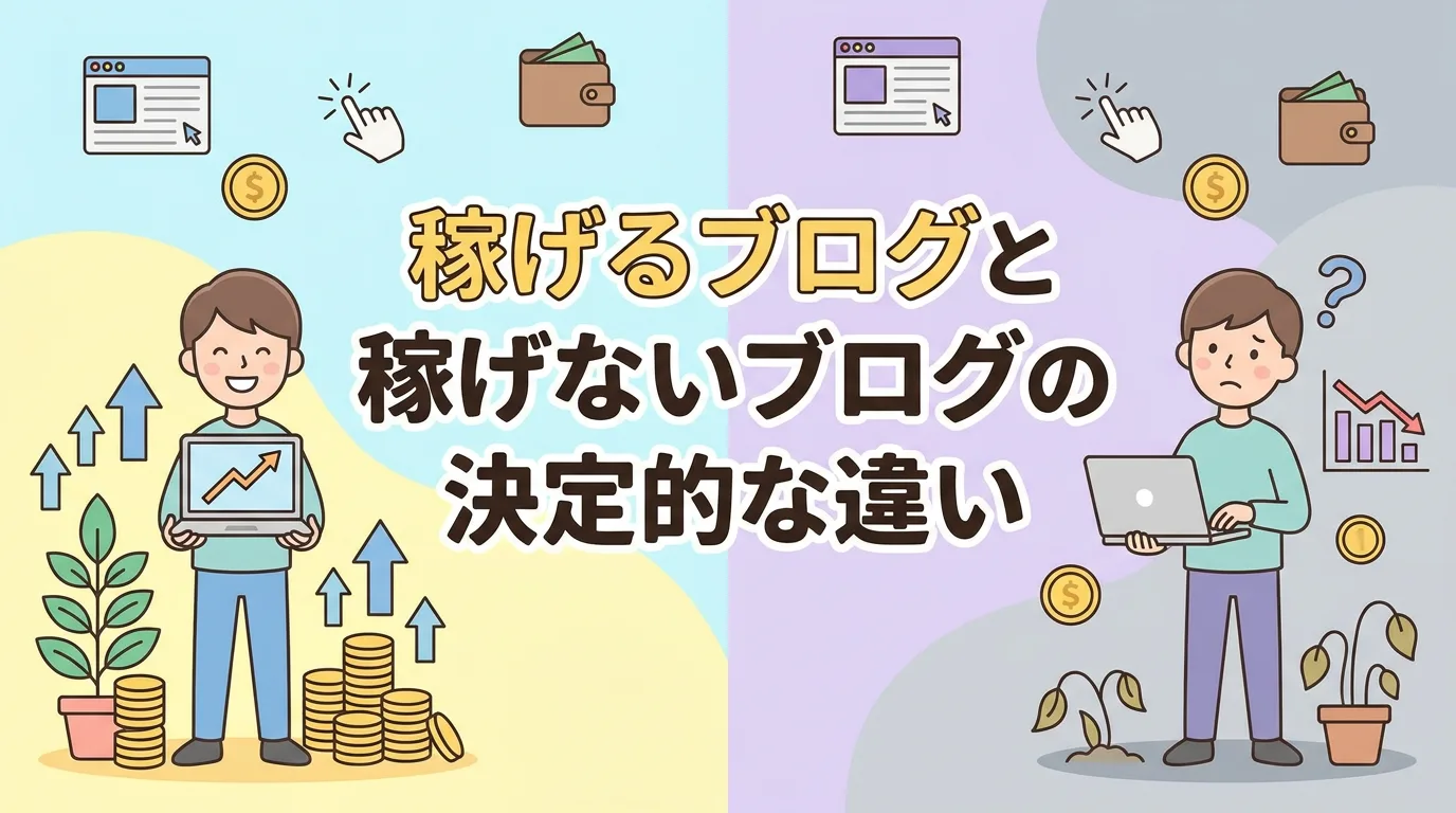 稼げるブログと稼げないブログの決定的な違い