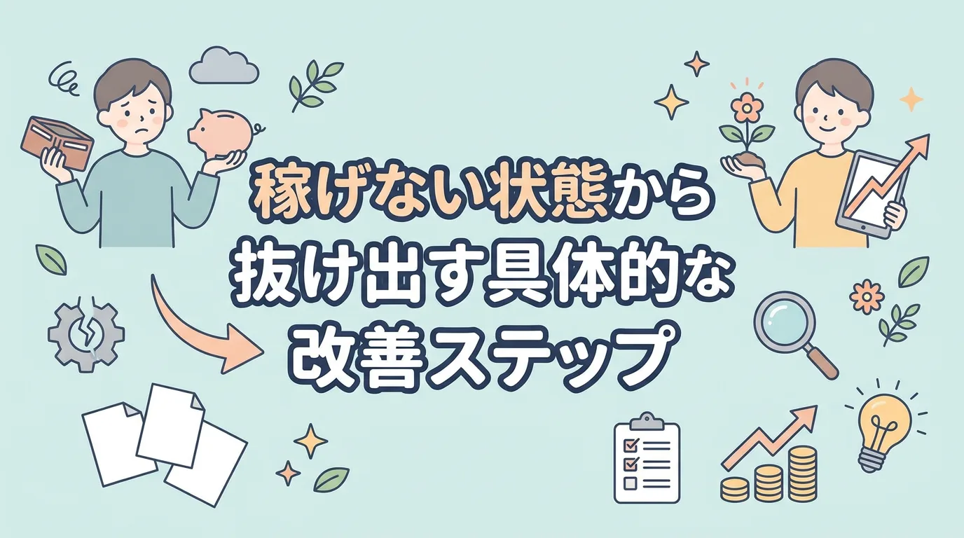 稼げない状態から抜け出す具体的な改善ステップ