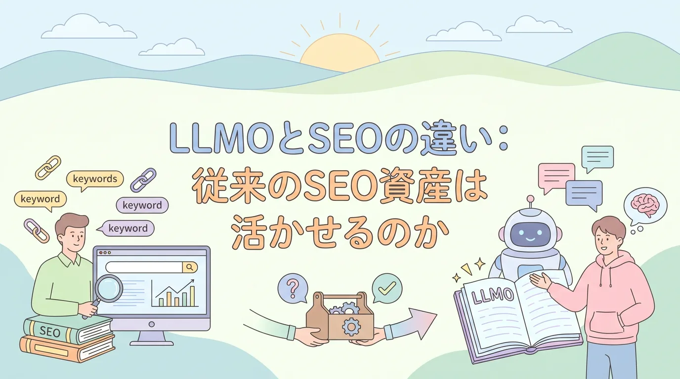 LLMOとSEOの違い:従来のSEO資産は活かせるのか