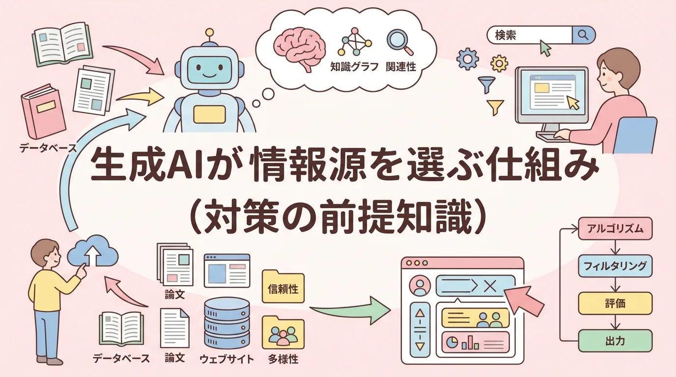 生成AIが情報源を選ぶ仕組み(対策の前提知識)