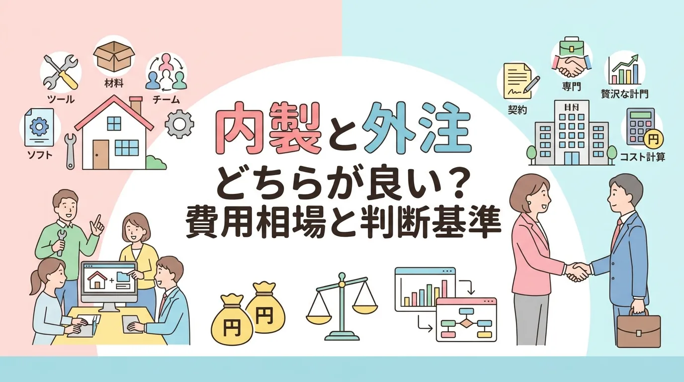 内製と外注どちらが良い?費用相場と判断基準