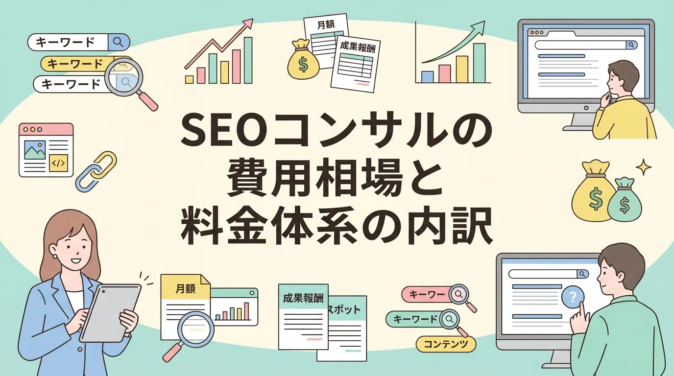 SEOコンサルの費用相場と料金体系の内訳