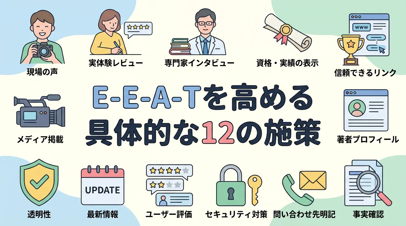 E-E-A-Tを高める具体的な12の施策