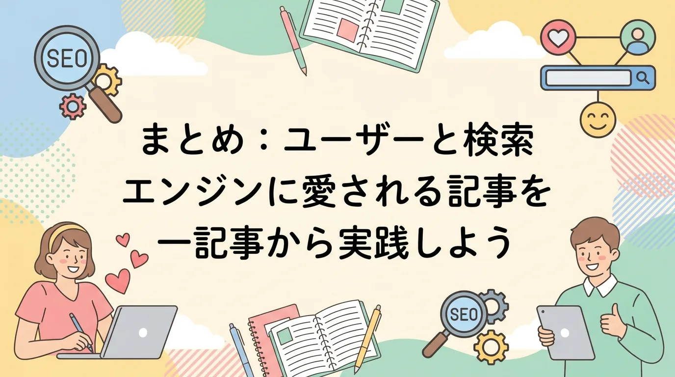 まとめ：ユーザーと検索エンジンに愛される記事を一記事から実践しよう